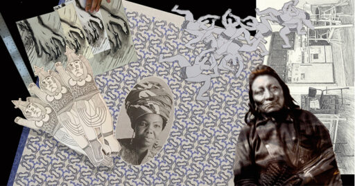Collage représentant l'exposition Le Vernis du quotidien